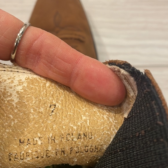 VINTAGE cowboy style leather ankle boots! - Picture 4 of 4